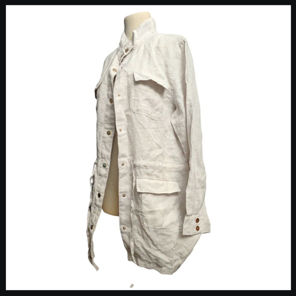 Jny 100% Linen Long Jacket